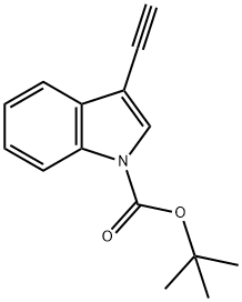 tert-butyl 3-ethynyl-1H-indole-1-carboxylate Struktur