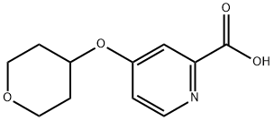 4-(Oxan-4-yloxy)pyridine-2-carboxylic acid Struktur