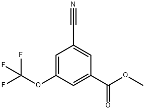 methyl 3-cyano-5-(trifluoromethoxy)benzoate Struktur