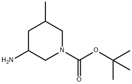 TERT-BUTYL 3-AMINO-5-METHYLPIPERIDINE-1-CARBOXYLATE Struktur