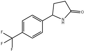 5-(4-(TRIFLUOROMETHYL)PHENYL)PYRROLIDIN-2-ONE Struktur