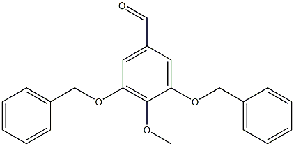 Benzaldehyde, 4-methoxy-3,5-bis(phenylmethoxy)- Struktur