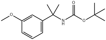 tert-Butyl N-[2-(3-methoxyphenyl)propan-2-yl]carbamate Struktur