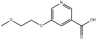 5-(2-methoxyethoxy)pyridine-3-carboxylic acid Struktur