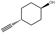 trans-4-ethynylcyclohexan-1-ol Struktur