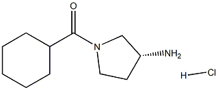 (R)-1-Cyclohexanecarbonylpyrrolidin-3-amine hydrochloride Struktur