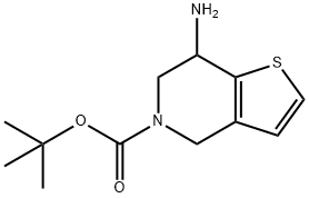 Tert-Butyl 7-Amino-6,7-Dihydrothieno[3,2-C]Pyridine-5(4H)-Carboxylate Struktur