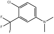 (4-Chloro-3-trifluoromethyl-phenyl)-dimethyl-amine Struktur