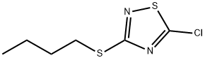 3-(butylsulfanyl)-5-chloro-1,2,4-thiadiazole Struktur