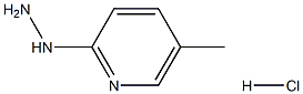 2-hydrazinyl-5-methylpyridine hydrochloride Struktur