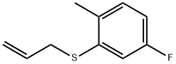 ALLYL(5-FLUORO-2-METHYLPHENYL)SULFANE Struktur