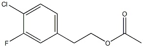 4-CHLORO-3-FLUOROPHENETHYL ACETATE Struktur