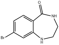 8-Bromo-1,2,3,4-tetrahydro-benzo[e][1,4]diazepin-5-one Struktur