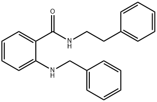 2-(BENZYLAMINO)-N-PHENETHYLBENZAMIDE Struktur