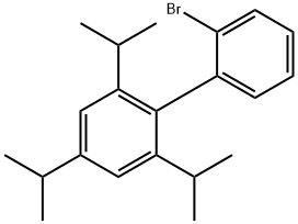 2'-bromo-2,4,6-triisopropyl-1,1'-biphenyl Struktur