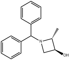 (2R,3S)-1-(diphenylmethyl)-2-methylazetidin-3-ol Struktur