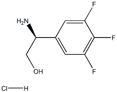 (2S)-2-AMINO-2-(3,4,5-TRIFLUOROPHENYL)ETHAN-1-OL HYDROCHLORIDE Struktur