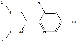 (1R)-1-(5-BROMO-3-FLUORO(2-PYRIDYL))ETHYLAMINE DIHYDROCHLORIDE Struktur