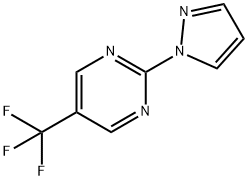 2-(1H-吡唑-1-基)-5-(三氟甲基)嘧啶 結(jié)構(gòu)式