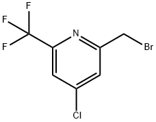 2-(BROMOMETHYL)-4-CHLORO-6-(TRIFLUOROMETHYL)PYRIDINE Struktur