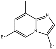 3,6-Dibromo-8-methyl-imidazo[1,2-a]pyridine Struktur