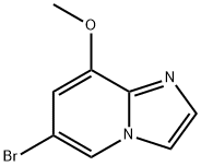 6-Bromo-8-methoxy-imidazo[1,2-a]pyridine Struktur