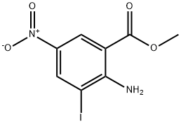 Methyl 2-amino-3-iodo-5-nitrobenzoate Struktur