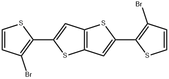 2,5-bis(3-bromothiophen-2-yl)thieno[3,2-b]thiophene Struktur