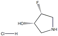 cis-4-fluoropyrrolidin-3-ol hydrochloride Struktur