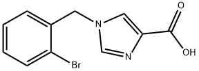 1-(2-Bromobenzyl)-1H-imidazole-4-carboxylic acid Struktur