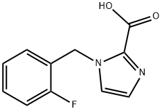 1-(2-Fluorobenzyl)-1H-imidazole-2-carboxylic acid Struktur