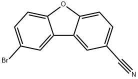 8-bromodibenzo[b,d]furan-2-carbonitrile Struktur