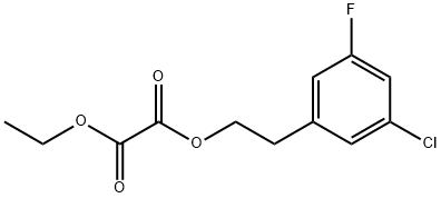 3-CHLORO-5-FLUOROPHENETHYL ETHYL OXALATE Struktur