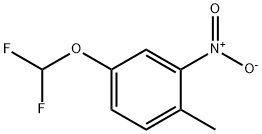 4-Difluoromethoxy-1-methyl-2-nitro-benzene Struktur