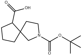 2-(Tert-Butoxycarbonyl)-2-Azaspiro[4.4]Nonane-6-Carboxylic Acid Struktur