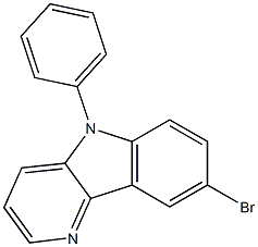 8-Bromo-5-phenyl-5H-pyrido[3,2-b]indole Struktur