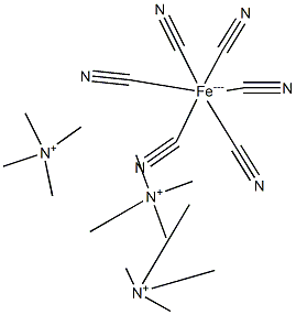 Tetramethylammonium ferricyanide Struktur