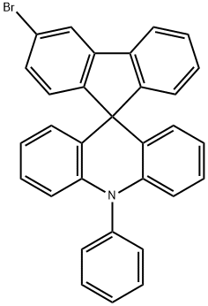 3'-bromo-10-phenyl-10H-spiro[acridine-9,9'-fluorene] Struktur