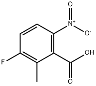 3-Fluoro-2-methyl-6-nitro-benzoic acid Struktur