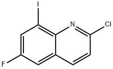 2-chloro-6-fluoro-8-iodoquinoline Struktur