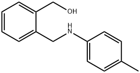 (2-{[(4-methylphenyl)amino]methyl}phenyl)methanol Struktur