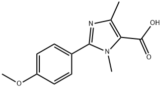 2-(4-Methoxy-phenyl)-3,5-dimethyl-3H-imidazole-4-carboxylic acid Struktur