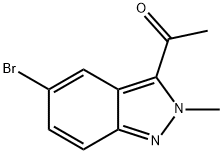 1-(5-Bromo-2-methyl-2H-indazol-3-yl)-ethanone Struktur