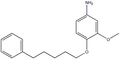 Benzenamine,3-methoxy-4-[(5-phenylpentyl)oxy]- Struktur