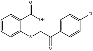 2-((2-(4-chlorophenyl)-2-oxoethyl)thio)benzoic acid|