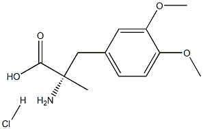 DL- 3-(3,4-dimethoxyphenyl)-2-methyl- Alanine hydrochloride Struktur