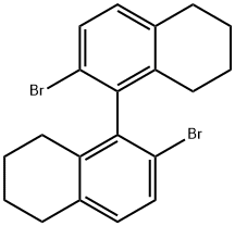 2,2'-dibromo-5,5',6,6',7,7',8,8'-octahydro-1,1'-binaphthalene Struktur