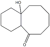 5(1H)-Benzocyclooctenone,decahydro-10a-hydroxy- Struktur