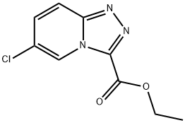 6-Chloro-[1,2,4]triazolo[4,3-a]pyridine-3-carboxylic acid ethyl ester Struktur