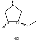 Cis-4-Fluoro-3-Methoxypyrrolidine Hydrochloride Struktur